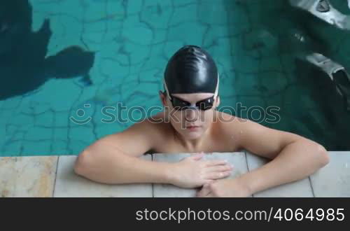 youngest swimmer in the swimming pool