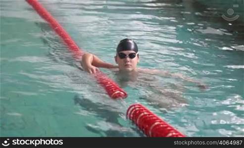 youngest swimmer in the swimming pool