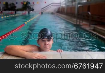 youngest swimmer in the swimming pool