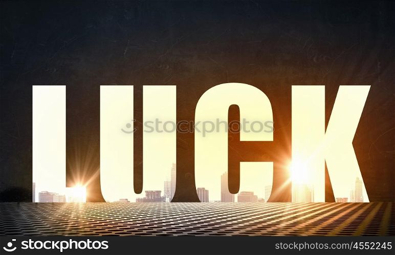Your business motivation. Business conceptual glowing word on dark background