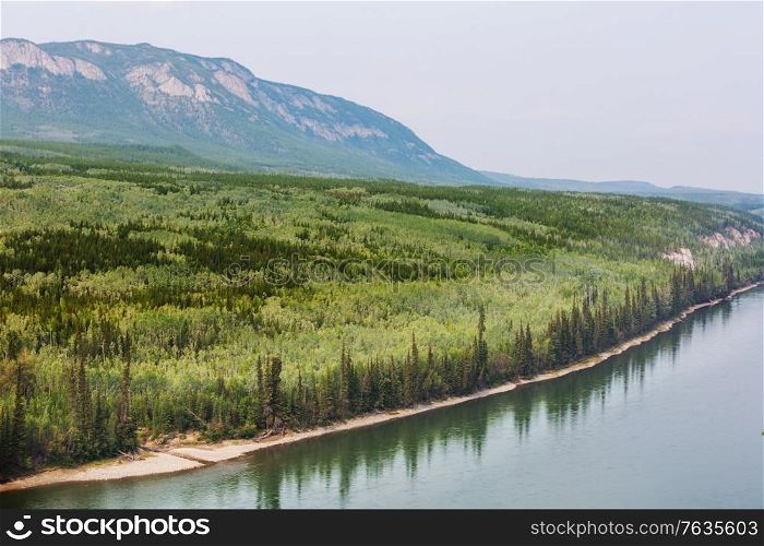 Yukon River in summer season, Canada