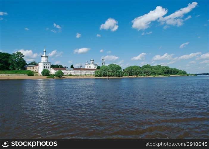 Yuriev Monastery . Veliky Novgorod, Russia