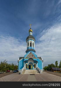 Yuzhne, Ukraine - 09.03.2018. Holy Vvedensky Church  in Yuzhny,  port city in Odessa province of Ukraine on the country&rsquo;s Black Sea coast.. Holy Vvedensky Church in Yuzhny city, Ukraine