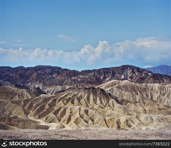 Zabriskie Point in Death Valley National Park , California, USA.