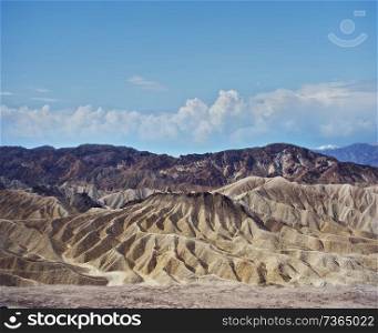 Zabriskie Point in Death Valley National Park , California, USA.