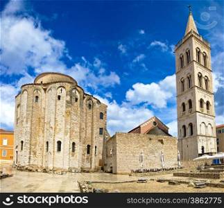 Zadar cathedral famous landmark of Croatia, adriatic region of Dalmatia