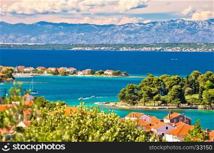 Zadar islands archipelago and Velebit mountain view, Preko, Dalmatia, Croatia