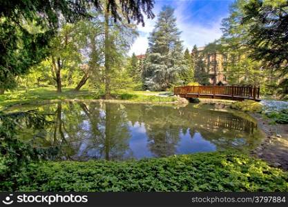 Zagreb botanical garden city oasis - nature and lake