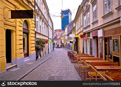 Zagreb Radiceva street advent view, capital of Croatia
