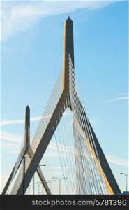 Zakim Bunker Hill Memorial Bridge in Boston, Massachusetts
