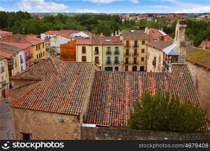 Zamora high angle view roofs in Spain
