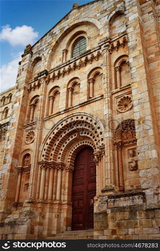 Zamora San Salvador cathedral in Spain by Via de la Plata way