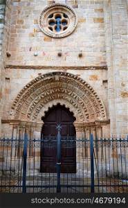 Zamora Santa Maria Magdalena church facade in Spain