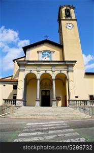 zebra crossing church albizzate varese italy the old wall terrace bell tower