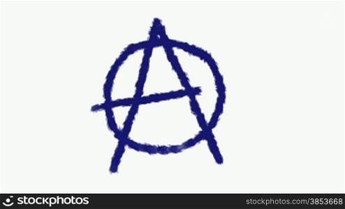 zeichnung eines anarchie-symbols