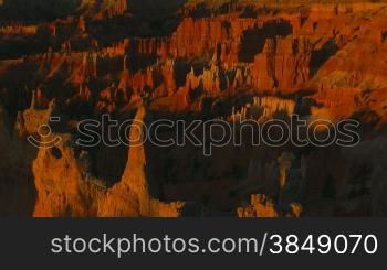 Zeitrafferaufname von Bryce Canyon am Morgen