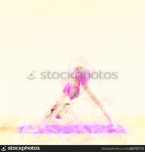 Zen State Concept Illustration with Woman Reaching Peacefulness