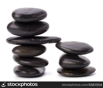 zen stones isolated on white background