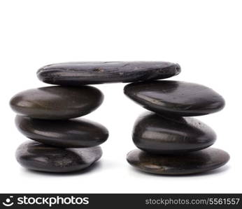 zen stones isolated on white background