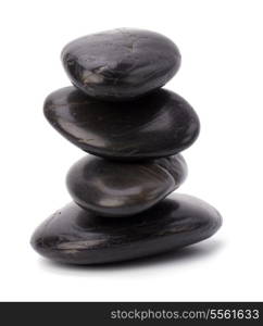 zen stones isolated on white background