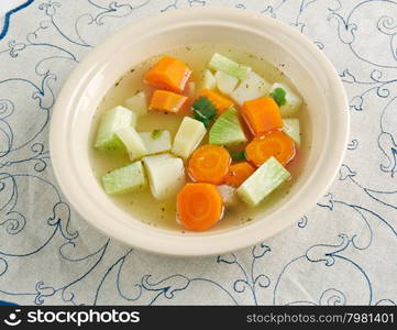 Zeytinyagl? Kereviz - vegetable stew with celery root.Turkish cuisine