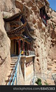 ZHANGYE, CHINA - CIRCA MAY 2017 Matisi monastery