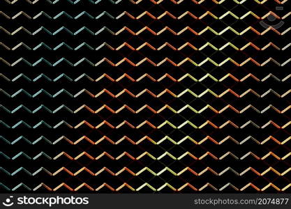 Zig zag lines banner templates set, gradient stripes texture backgrounds for cover layouts.