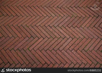 zigzag bricks walkway pattern background