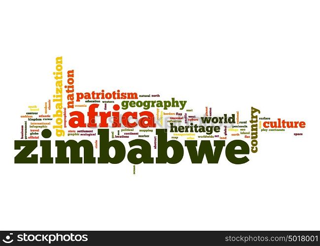Zimbabwe word cloud