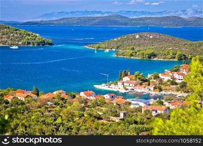 Zman on Dugi Otok island bay and landscape view, Dalmatia region of Croatia