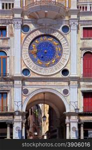 Zodiac clock at San Marco square in Venice