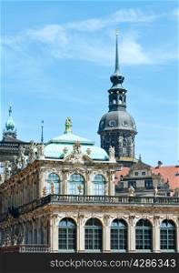 Zwinger palace (today is a museum complex) in Dresden, Germany. Build from 1710 to 1728. Architect Matthaus Daniel Poppelmann.