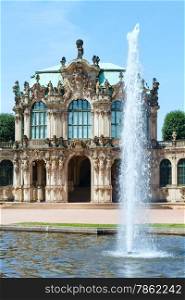 Zwinger palace (today is a museum complex) in Dresden, Germany. Build from 1710 to 1728. Architect Matthaus Daniel Poppelmann.